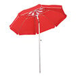OUTSUNNY - Parasol inclinable octogonal Ø 190 cm tissu polyester haute densité anti-UV hauteur réglable mât alu sac de transport inclus rouge - vignette
