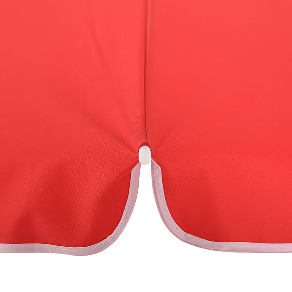 OUTSUNNY - Parasol inclinable octogonal Ø 190 cm tissu polyester haute densité anti-UV hauteur réglable mât alu sac de transport inclus rouge - large