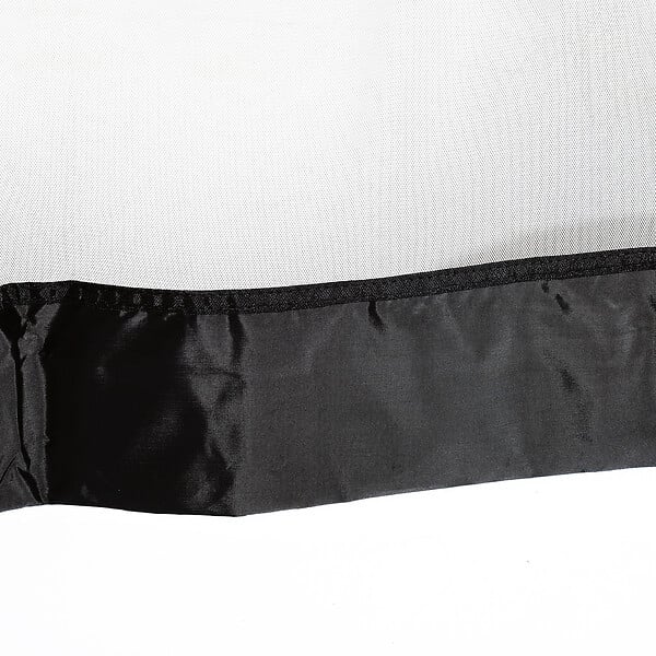 OUTSUNNY - Moustiquaire cylindrique pour parasol 3 m diamètre avec fermeture éclair et lestage noir - large
