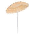 OUTSUNNY - Parasol de plage jardin design hawai 160 cm raphia artificiel beige - vignette