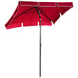 OUTSUNNY - Parasol rectangulaire inclinable alu acier polyester haute densité diamètre 2 m rouge - vignette