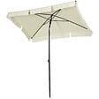 OUTSUNNY - Parasol rectangulaire inclinable alu acier polyester haute densité diamètre 2 m beige clair - vignette