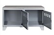 P.HENRY - Meuble bas de rangement acier 2 portes gris H45cm - vignette