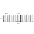 PAWHUT - Barrière de sécurité parc enclos chien modulable pliable porte verrouillable intégrée 5 panneaux en métal 300L max. x 74,5H cm métal PP noir - vignette