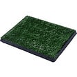 PAWHUT - Litière gazon synthétique chiens toilettes portables à pelouse tiroir à déjection 63L x 51l x 6H cm noir vert - vignette