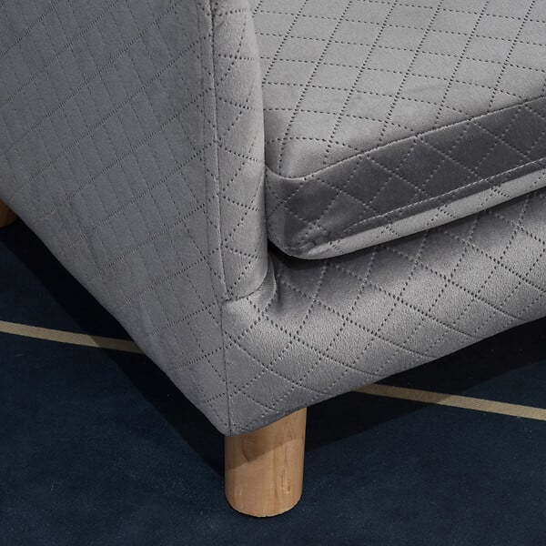 PAWHUT - Canapé chien lit pour chien design scandinave coussin moelleux pieds bois massif dim. 64 x 45 x 36 cm velours gris - large