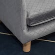 PAWHUT - Canapé chien lit pour chien design scandinave coussin moelleux pieds bois massif dim. 64 x 45 x 36 cm velours gris - vignette