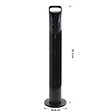 HOMCOM - Ventilateur colonne tour oscillant silencieux 40 W télécommande panneau contrôle tactile 3 vitesses Ø 18 x 78H cm noir - vignette