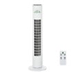 HOMCOM - HOMCOM Ventilateur colonne tour oscillant 45 W silencieux télécommande incluse minuterie 3 modes 3 vitesses blanc - vignette