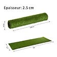 OUTSUNNY - Gazon synthétique artificiel moquette extérieure intérieure 3L x 1l m herbes hautes denses 2,5 cm vert - vignette