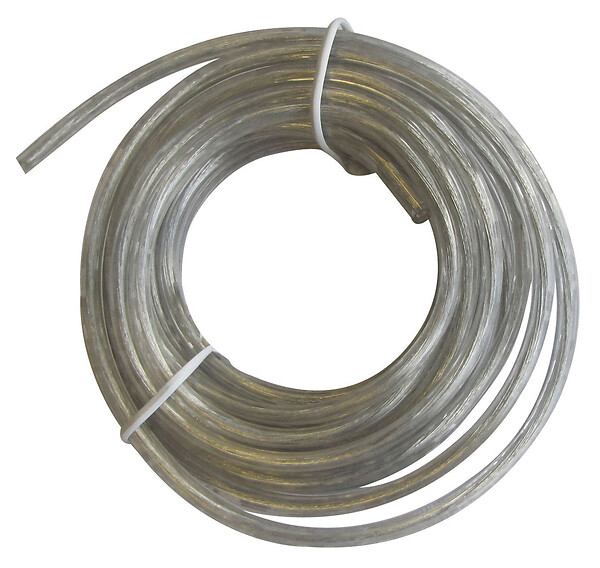 TIBELEC - Câble électrique plat 3m - H03VVH2-F 2x0.75mm² Translucide - large