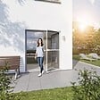 WINDHAGER - Porte moustiquaire poussant droit - Gris anthracite - 210x100cm - vignette