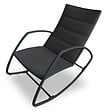 Fauteuil à bascule Swing - Noir - vignette