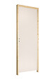 BALLAY - Bloc-porte alvéolaire isoplane prépeint -204x93cm poussant gauche / Huisserie bois brut, section : 66x56 mm - vignette