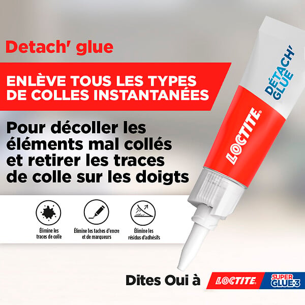 LOCTITE - Dissolvant pour colle cyanoacrylate - Gel - 5g - large