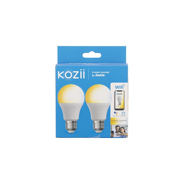 XANLITE - Pack de 2 ampoules LED connectées - Verre - A60 - 9W - large