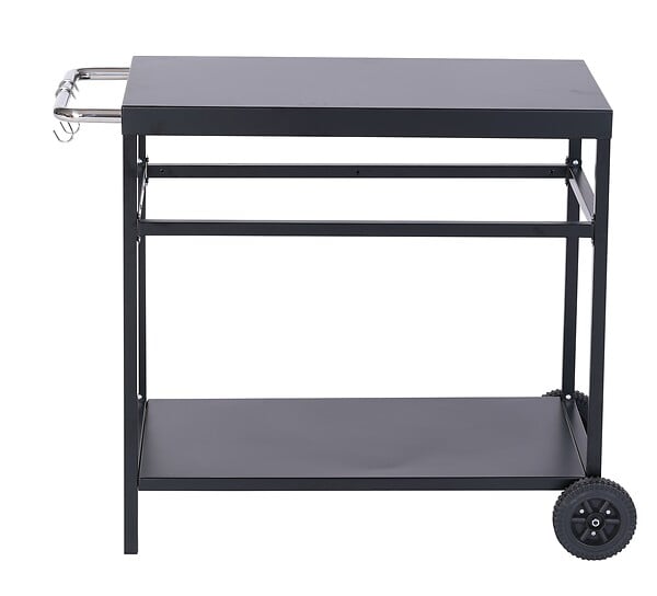 Desserte pour Plancha mobile - Acier - Noir - large
