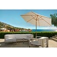 CONCEPT USINE - Parasol  ecru droit rond 3 x 3 m Cancun - vignette