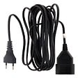 ZENITECH - Rallonge 2m - HO3VVH2F 2x0,75mm² 6A - noir - Zenitech - vignette