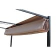 CONCEPT USINE - Pergola autoportante 3 x 4m avec toile en polyester taupe TUSA - vignette