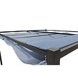 CONCEPT USINE - Pergola autoportante 3 x 3 m en acier avec toile grise TUSA - vignette
