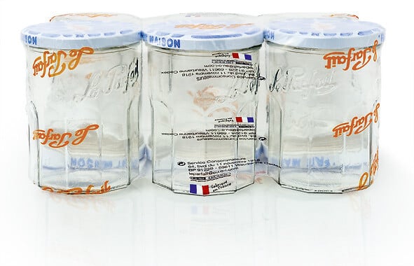 LE PARFAIT - Lot de 6 confituriers 385ml - large