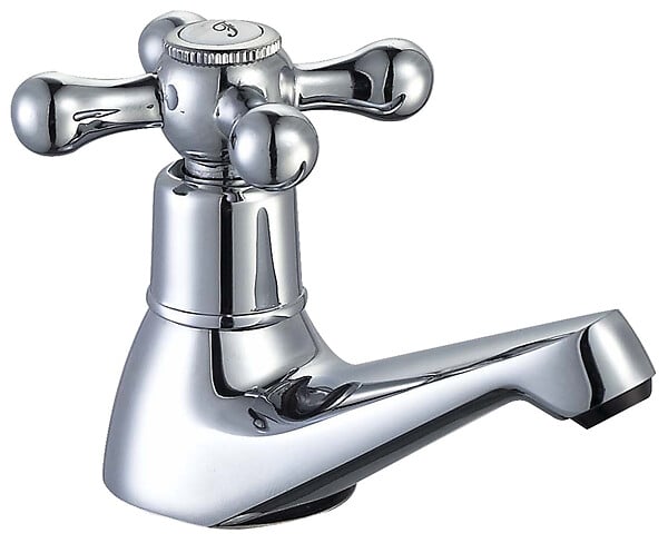 ROUSSEAU - Robinet lave-mains BEVERLEY Chromé - Tête céramique 1/4 tour - large