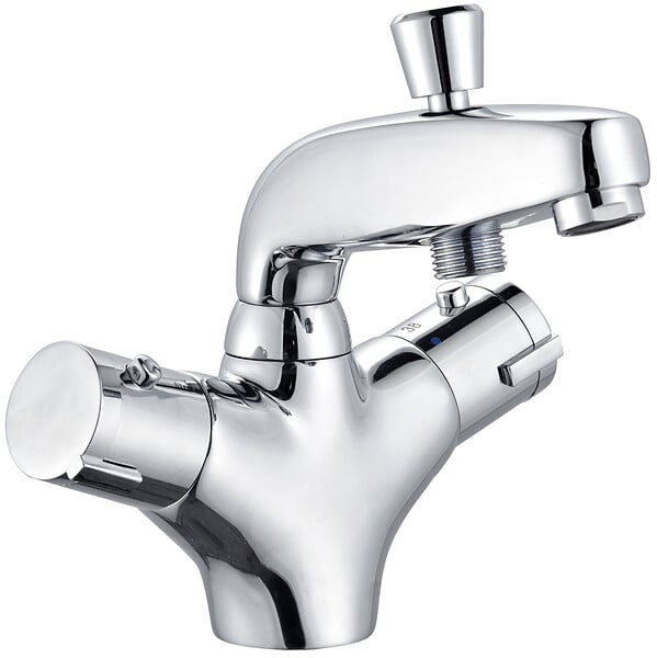 ROUSSEAU - Mitigeur thermostatique bain douche monotrou Volga 2 - Chrome - large