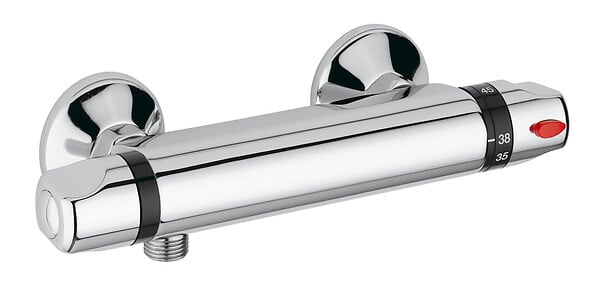 ROUSSEAU - Mitigeur douche thermostatique laiton Garance 3 Chrome - large