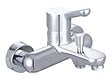 ROUSSEAU - Mitigeur bain douche - Laiton - Maloo - Chrome - 150 mm - vignette