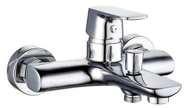 ROUSSEAU - Mitigeur bain-douche laiton Dunedin - Chrome - Entraxe 150 - large