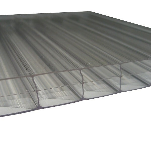 CARBOGLASS - Plaque polycarbonate alveolaire triple paroi clair - 3x0.98m 1.6cm - large