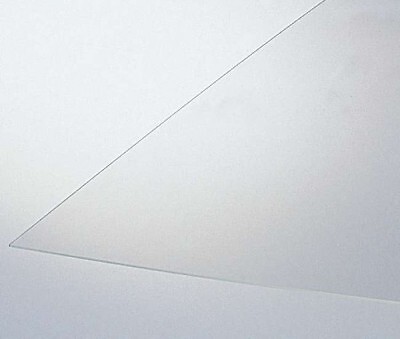 STYROGLASS - Verre synthétique 4mm 100x50cm clair lisse - large