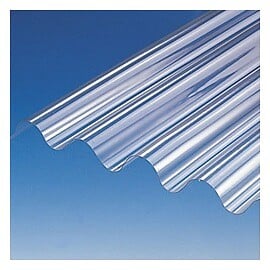 PEVELITE - Plaque ondulée - PVC - 76/18 - Cristal - 250x90cm - large