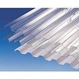 PEVELITE - Plaque ondulée PVC Greca 76-18 - Cristal - L.250xl.109cm - vignette