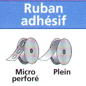 PROFILES - Ruban adhésif microperforé 5ml 32mm plaques alvéolaires - large