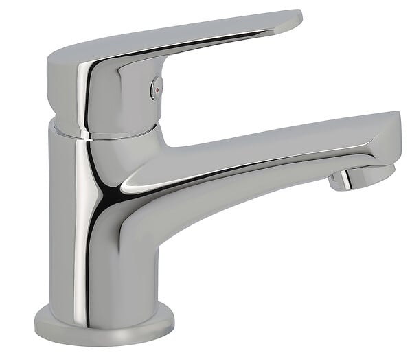 ROUSSEAU - Mitigeur lavabo laiton chromé Sönar - Chromé - NF - large