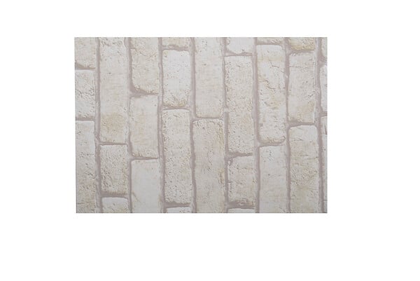 FIXOR - Adhésif décoratif brique blanche 45cmx2m - large