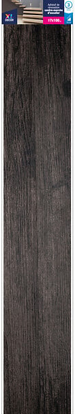 FEELINE - Contremarche adhésive vinyle - Gris Bois - 17 x 100cm - large