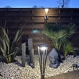 LUMIHOME - Borne solaire luxor noire 72cm avec detecteur de presence - vignette