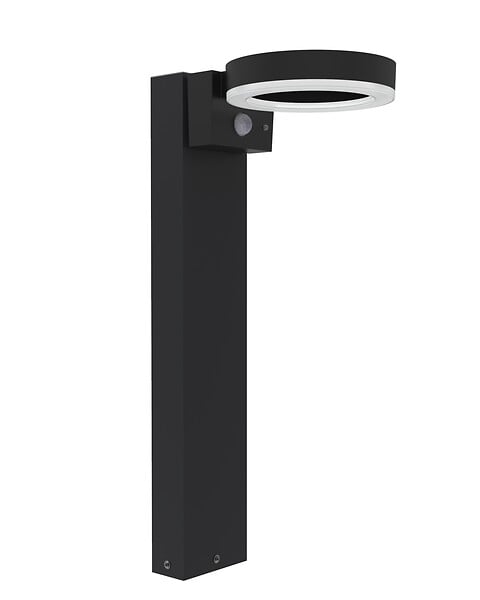 LUMIHOME - Borne extérieure solaire Daytona Led - Noir - 50cm - large