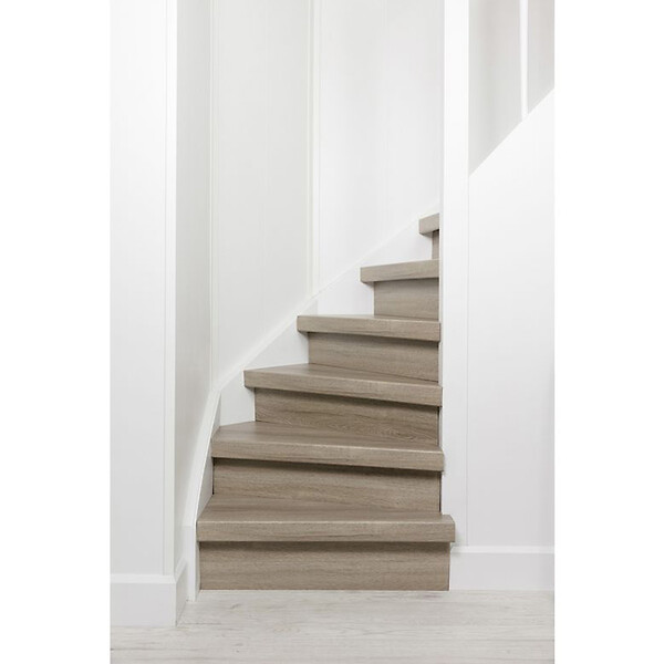 FORESTEA - Lot de 3 contremarches rénovation d'escalier stratifié louisiana 1300 x 200 x 8 mm - PEFC 70% - large
