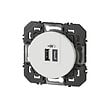 LEGRAND - Chargeur mural USB encastrable Dooxie Blanc 15W - vignette