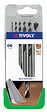 TIVOLY - Coffret 6 forets bois 3 pointes - Acier - Diam.2 à 8mm - vignette