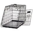PAWHUT - Cage de transport pour chien taille L dim. 76L x 48l x 55H cm métal noir - vignette