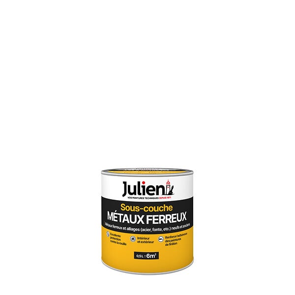JULIEN - Sous-couche Metaux ferreux MAT Blanc 0.5L - large
