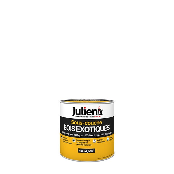 JULIEN - Sous-couche Bois exotiques - Satin Incolore - 0,5L - large