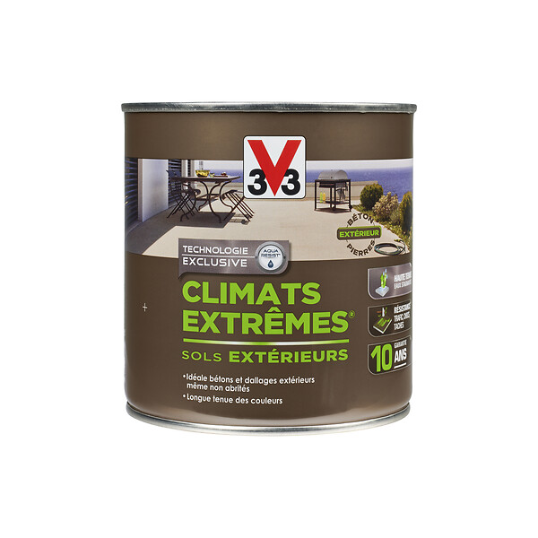 V33 PEINTURE - Peinture sol Climats Extrêmes Satin Rouge parking 0.5l - large