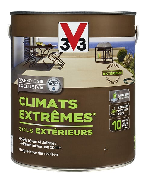 V33 PEINTURE - Peinture sol extérieur - Béton poli - 2.5 L - large