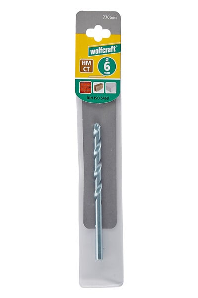 WOLFCRAFT - Foret béton - 6mm - Queue cylindrique - large